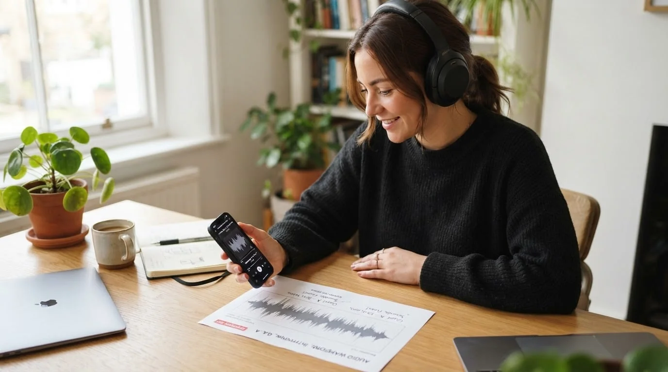 Exportierte MP3 nach Konvertierung und Schnitt anhören